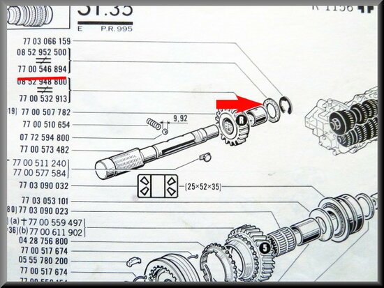 Sliding bearing reverse.