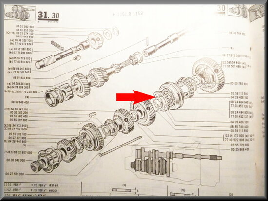 Synchro ring 2nd gear