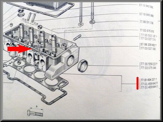 Cylinder head R16 TX (revised, excl: 150 euro in exchange).