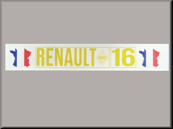 -Binnenruit auto sticker 41x7 cm.