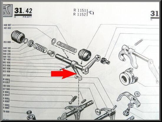 Gear-shift fork (4 gear).