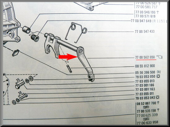 Clutch shaft.