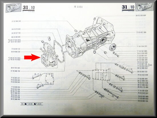 End cover (4 gear)