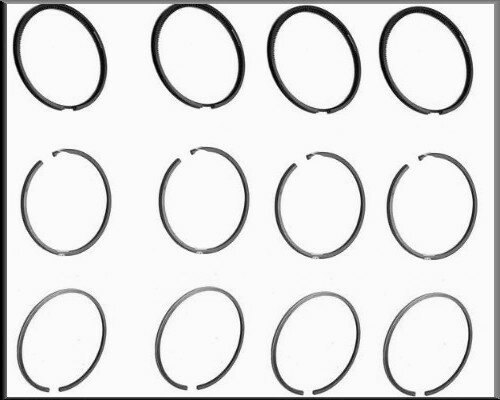 Jeu de segments de pistons R16 TL-TS (77 mm).