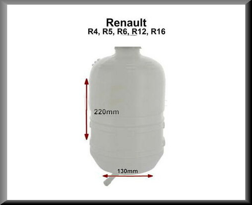 Vase d'expansion de radiateur (en plastique) pour R16, R4, R5, R6, R12.