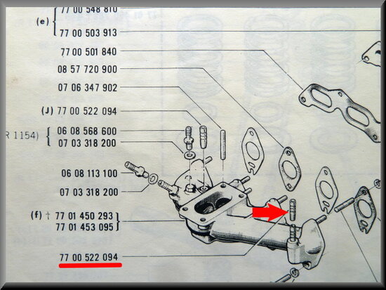 Passage d'eau de refroidissement R16 TL-TS-TX.