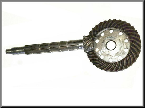 Crown wheel and pinion (9 and 34 theeth).