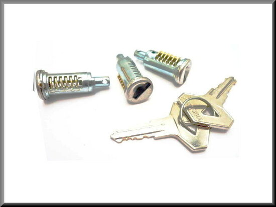  Lockcylinder (3 cylinders + 2 keys) R16 except R16 TX.