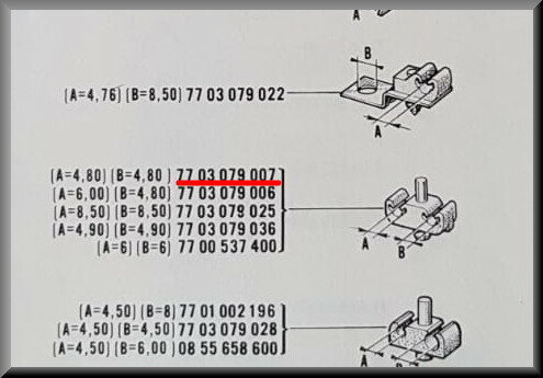 Remleiding/ benzineleiding klem (dubbel).