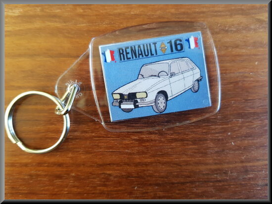 Porte-clés Renault 16 TL (blanc).