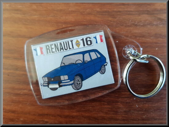Sleutelhanger Renault 16 TX (blauw).