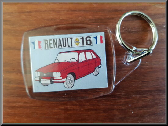 Sleutelhanger Renault 16 TX (rood).