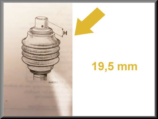 Aandrijfas type 2 R16 < 1978 (gebruikt).