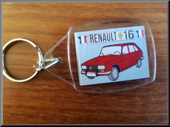 Sleutelhanger Renault 16 TL (rood).
