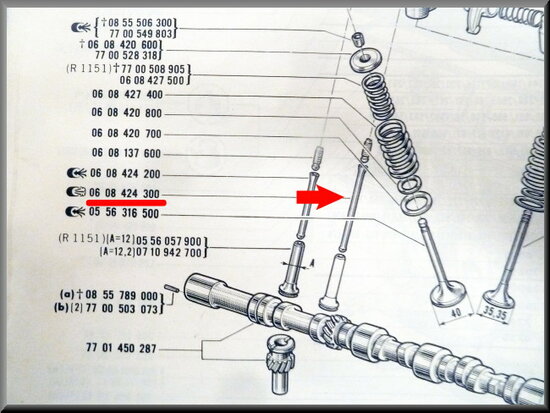 Klepstoterstang R16 TS-TX (lange versie)