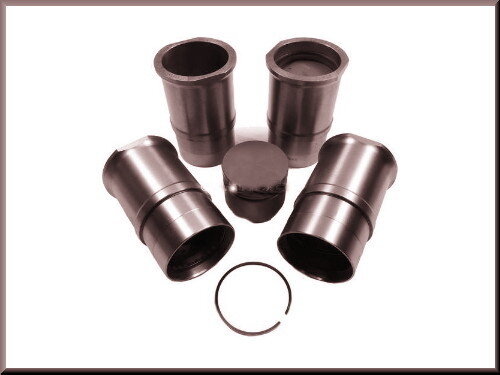 Chemises et pistons R16 TX. 