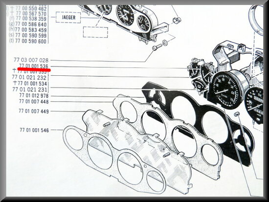 Dashboard gauge coolant temperature R16TX