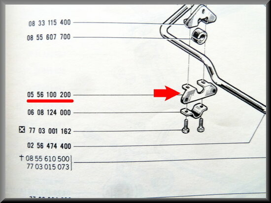 Bracket anti roll bar.