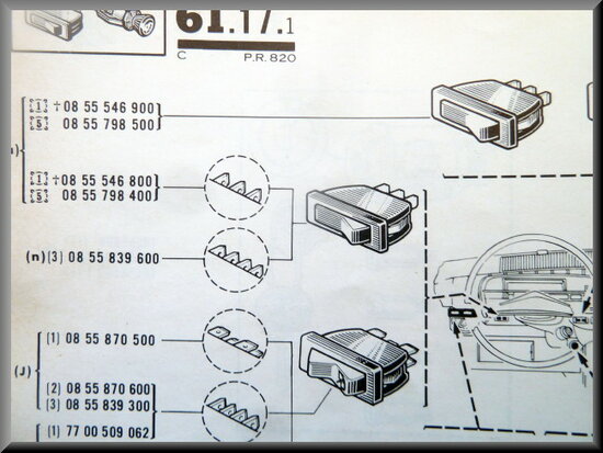 Switch blower/ heating R1150.