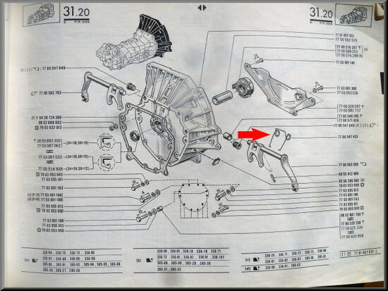 Clutch fork spring .