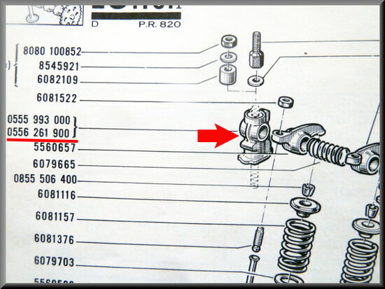 Rocker shaft support R16 L-TL.