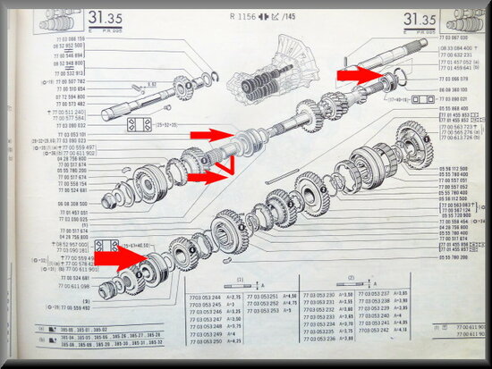 Complete lagerset (385 bak, >1976)