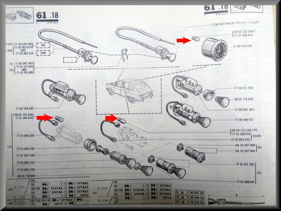 Lampje, diverse functies (2 Watt).