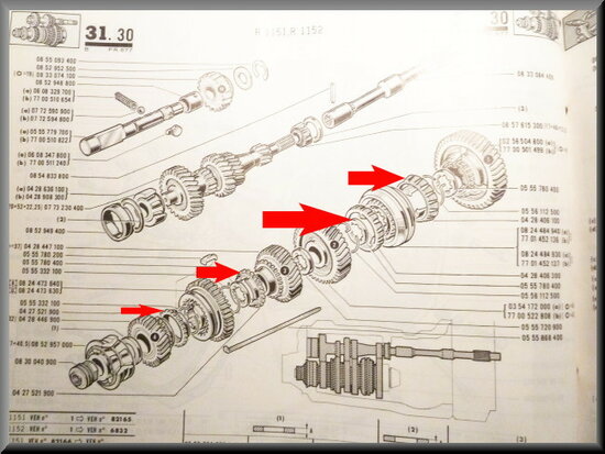 Bagues de synchro (boîte 336)