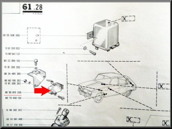 Contacteur de feux de stop R16 L-TL.