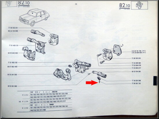 Locking pin lock cylinder pawl.