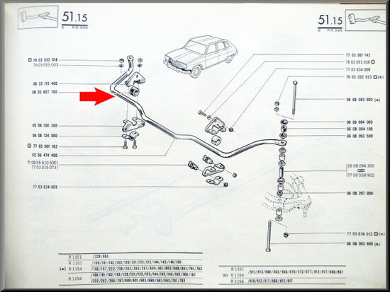 Front anti roll bar.