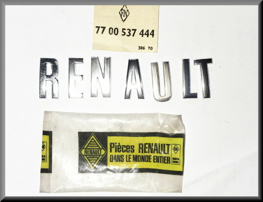 Lettres « RENAULT » bandeau de hayon (chromé)