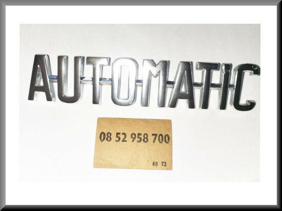 Emblem « AUTOMATIC » R16 TS