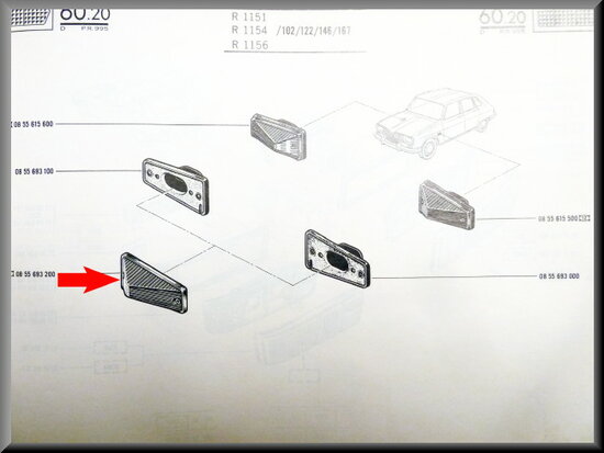 Indicator light cap.