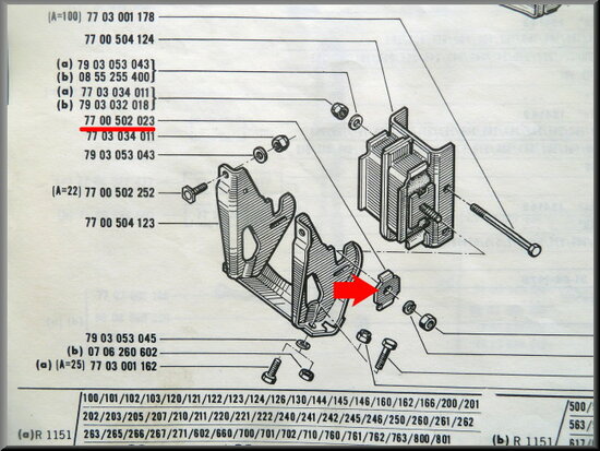 Locking plate gearbox support.