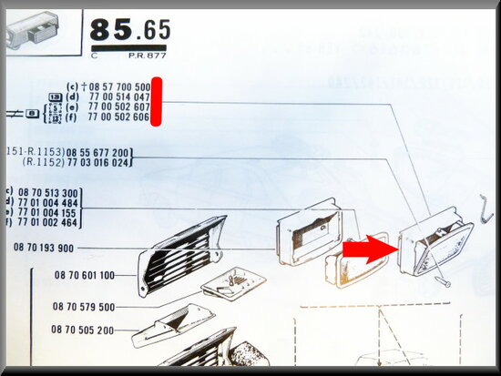 Cendrier R16 TL