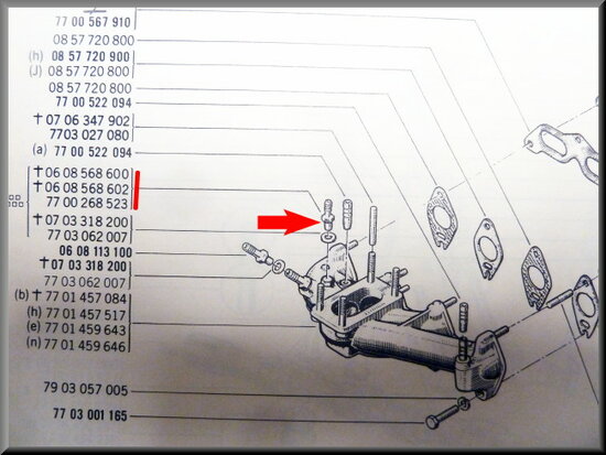 Vacuum hose nipple brake booster (yellow passivated)