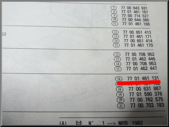 R18 Break Achterscherm links (New Old Stock)