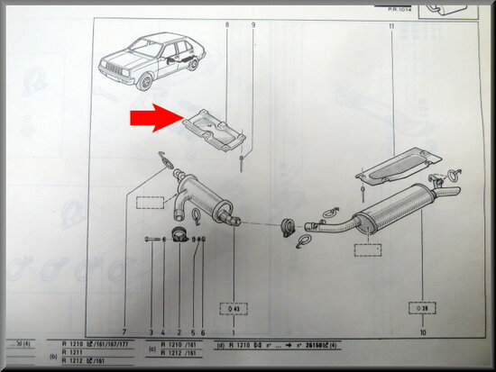 R14 Heat screen (New Old Stock).