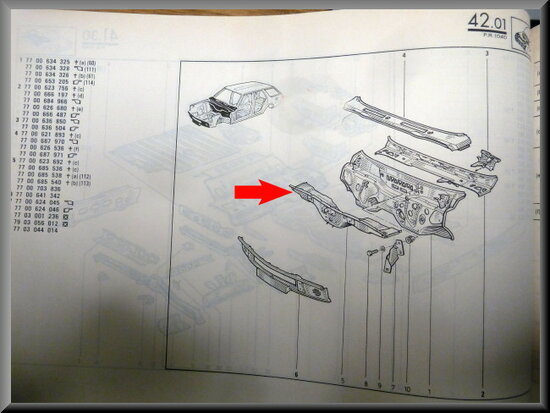 R18 and Fuego Front cross beam (New Old Stock).