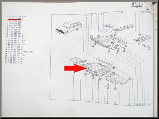 R18 Protection plate (New Old Stock).