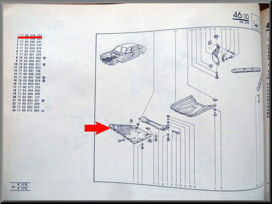 R20-R30 Protection plate (New Old Stock).