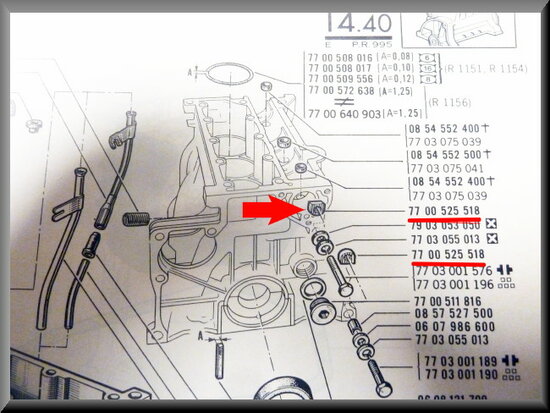 Gear box nut.