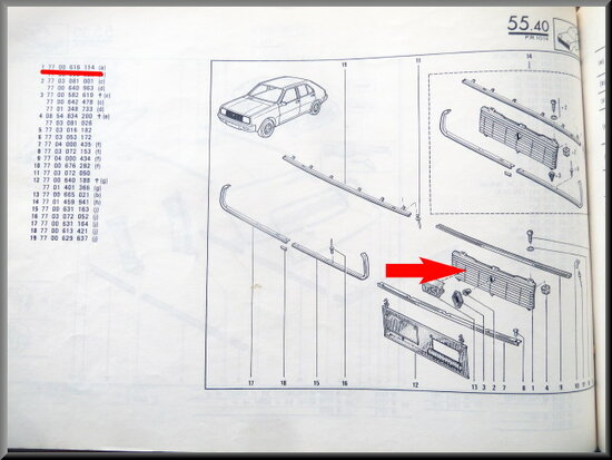 R14 Calandre (New Old Stock).