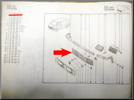 Trafic Grill (New Old Stock).