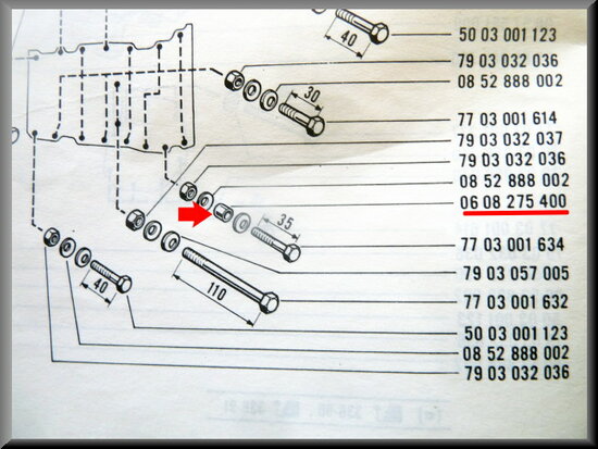 Gearbox centering bushing.