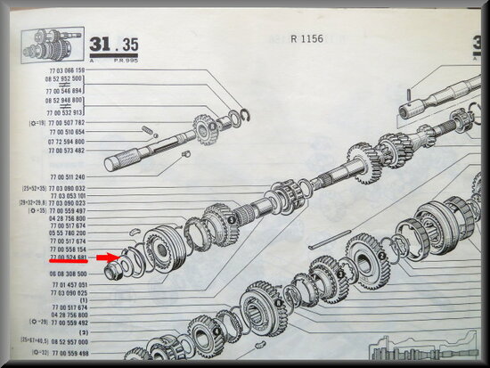 Dished plate primary shaft.