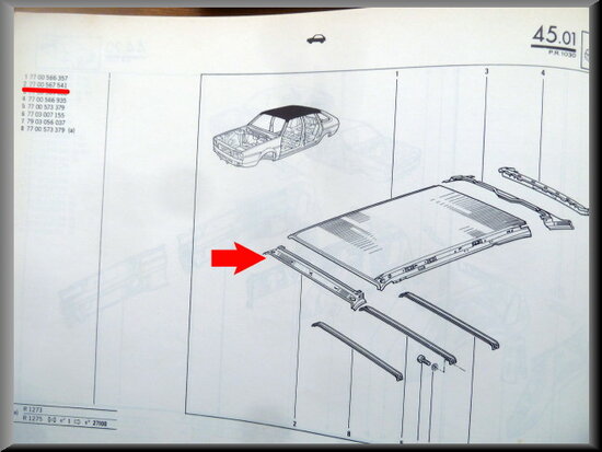 R20-R30 Roof beam (New Old Stock).