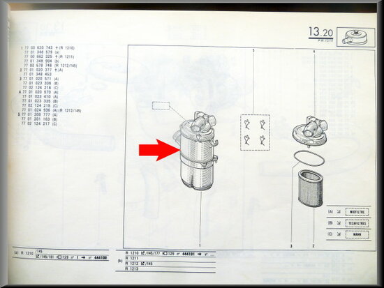 R14 Air filter housing (New Old Stock).