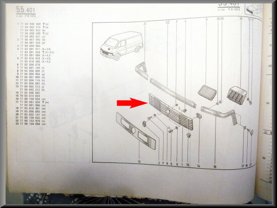 Trafic Grill (New Old Stock).